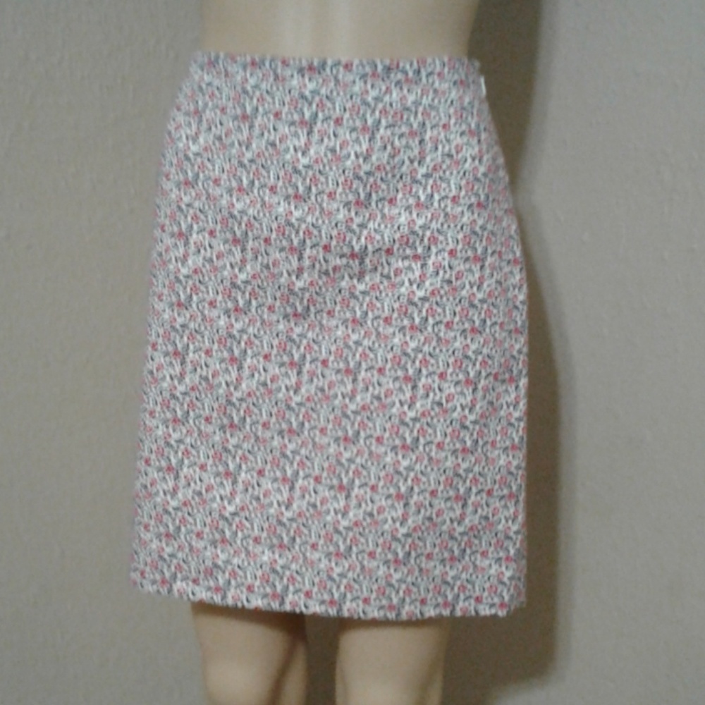 Ann Taylor Petites Textured Floral Skirt Size 12P